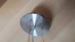 Pendelleuchte 3 -flammig schwarzer Stoffschirm Bild 4