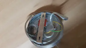 Pendelleuchte 3 -flammig schwarzer Stoffschirm Bild 5