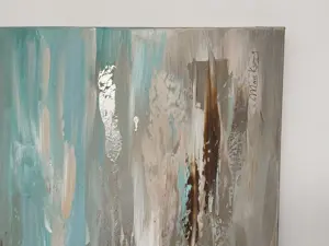 Schönes Bild auf Leinwand. Damals von einem jungen Künstler aus Wien.  Bild 2