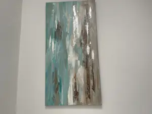 Schönes Bild auf Leinwand. Damals von einem jungen Künstler aus Wien. 
