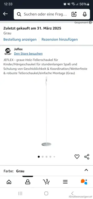 Tellerschaukel