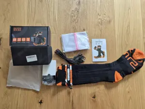 beheizte Socken für Outdoor Gr. 42+ Skisocken