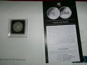 Silbermünze - Helmut Kohl  Bild 2