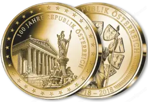 Münze mit 24 Karat Gold - Auflage  Bild 4