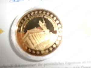 Münze mit 24 Karat Gold - Auflage 