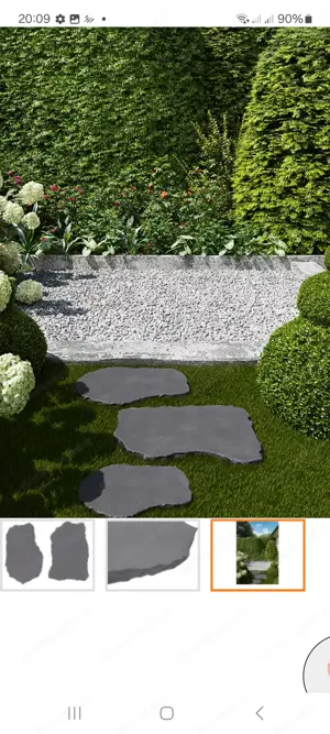 Trittsteine Natursteine  45x35 x 2,5 Bild 3