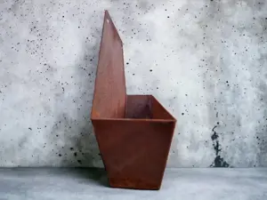 Edelrost Wandblumentopf Esagono   Edelrost trifft Design Bild 6