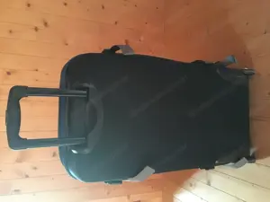 Blauer Reisetaschen-Koffertrolly groß, unten Hartschale, oben expandierbar Bild 3