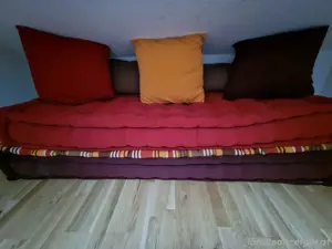 Couch Futon Bett 3-lagig mit 5 Polstern