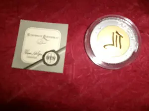 Münze silber - gold, Zwillinge, 
