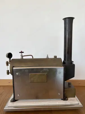 Dampfmaschine Unikat Metall massiv