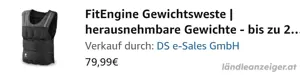 Gewichtsweste 20kg Training Bild 4