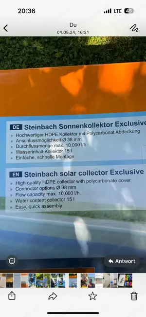 2Stück Scheidbach Sonnenkollektoren