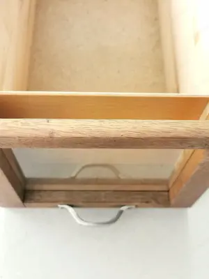 Schöner alter Apothekerschrank aus Vollholz | Vintage Bild 5