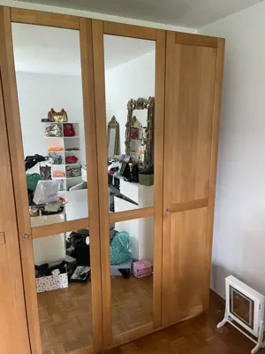 Hochwertiger Buche Vollholz Kleider Schrank Höhe 2,17 Länge 1,90 Tiefe 60 cm Bild 5