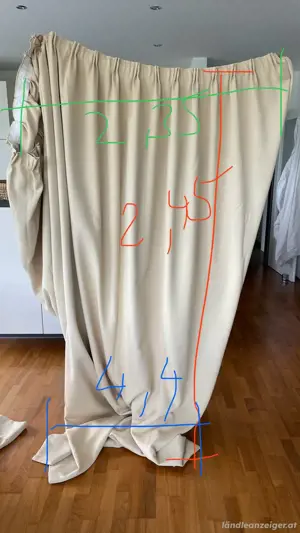 Vorhänge beige verdunkelt Bild 2