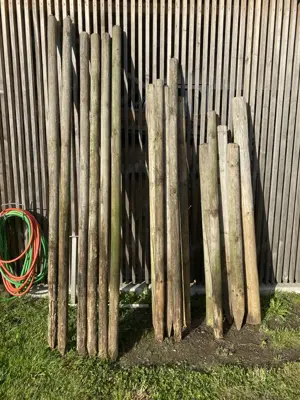 Holzpfähle gebraucht Bild 2