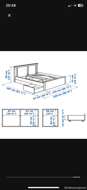 Ikea Bett Songesand Bild 5
