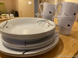 Camping Geschirr Set, 16-t|g., 100% Melamine