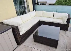 Polyrattan Gartenmöbel Lounge Bild 2