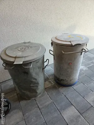 2x Metall Kübel Ochsner