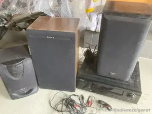 Verstärker mit Radio und Boxen