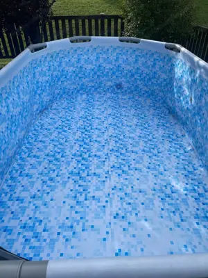 Aufstellpool, oval 3m x 2m, Höhe 85cm mit Sandfilteranlage und Zubehör. Bild 4