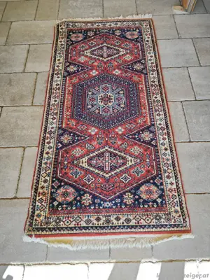 Perserteppich, Löwen Teppich 90 x 180 cm