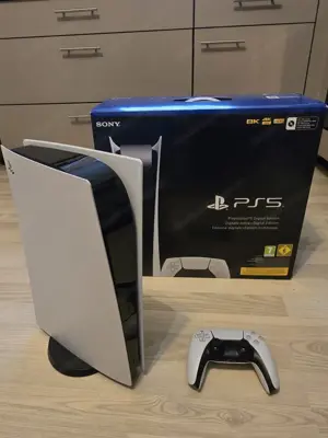 Sony PlayStation 5 Digital Edition PS5 - Weiß, Inkl. Controller