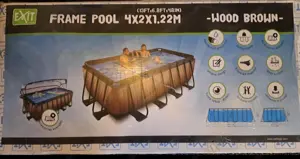Neu! Originalverpackt Exit Wood Pool 400x200x122cm  Bild 2