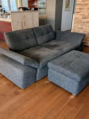 Couch, Sofa mit Hocker