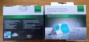 Tischaufsteller Dachform Sigel