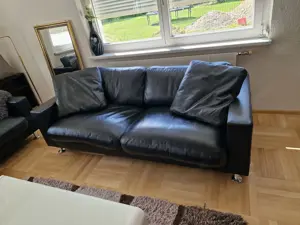 Top Nappaleder Couch   Sitzgarnitur   Sofa Bild 3