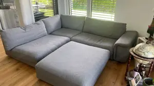 Große Couch grau in sehr gutem Zustand Bild 2