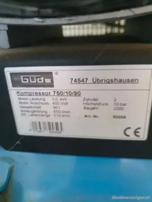kompressor GÜDE 750 10 90 Bild 3