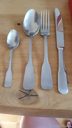 Besteckset aus Zinn, 49 teilig Bild 2