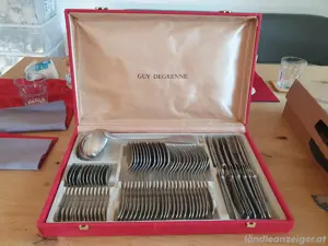 Besteckset aus Zinn, 49 teilig