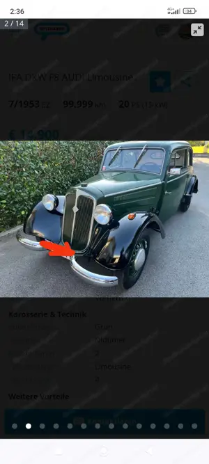 oldtimer 1953 dkw  Ifa audi