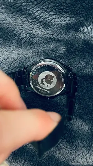 Uhr, Karl Lagerfeld, schwarz silber Bild 9