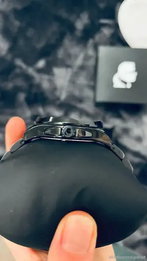 Uhr, Karl Lagerfeld, schwarz silber Bild 3