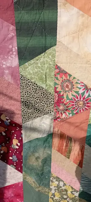 Patchwork Decke Unikat  Bild 2