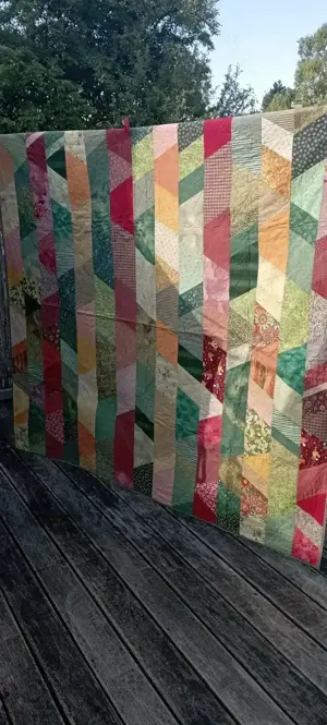 Patchwork Decke Unikat 