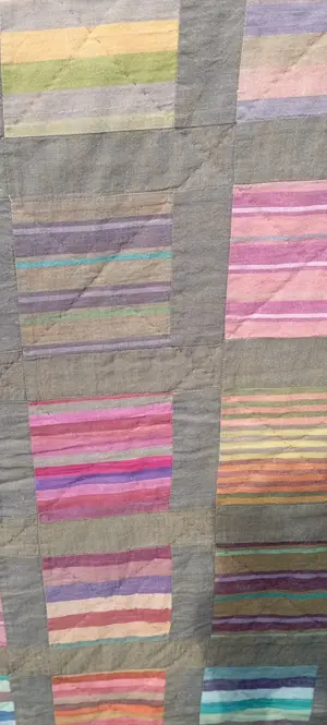Patchwork Decke Unikat  Bild 3