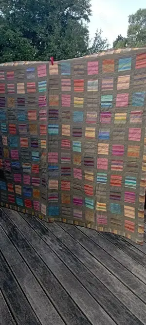 Patchwork Decke Unikat 
