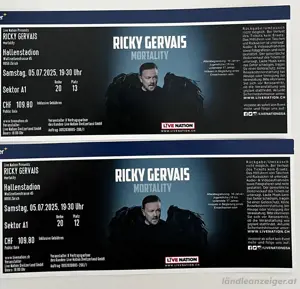 Ricky Gervais Tickets Zürich 05.07. Bild 3
