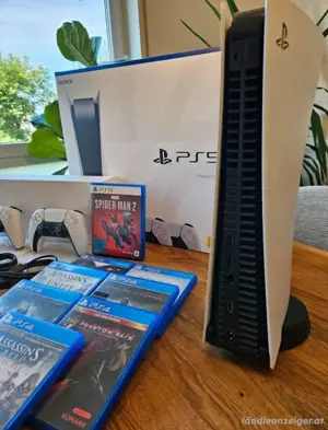 PlayStation 5 Disc + 2 Controllers+ 6 Spielen Bild 3