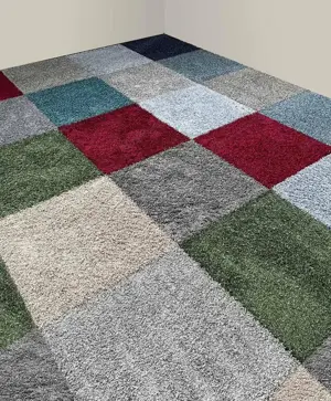 Touch & Tones 103 Hochflor-Teppichfliesen im Mix 50x50cm Bild 2