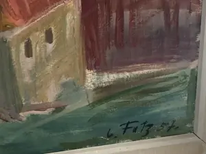 Leopold Fetz Ölbild 107cm x 77cm, Titel "Bregenz" Bild 5
