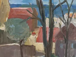 Leopold Fetz Ölbild 107cm x 77cm, Titel "Bregenz" Bild 3