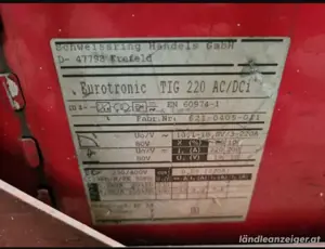 WIG-Inverter WIG SchweiBgerät Eurotronic TIG 220 AC DC ACI 10 Bild 5